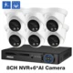 8CH NVR 6 AI Camera