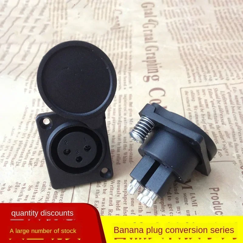 Cañón USB de pierna recta de cobre y plástico 3P con cubierta impermeable, cañón de tres núcleos, toma de micrófono USB