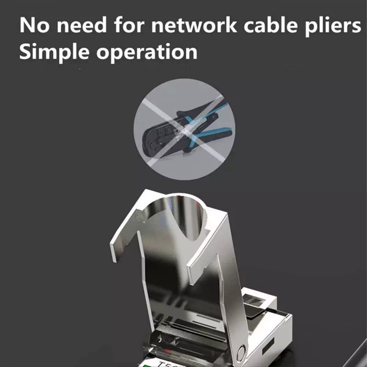 ZoeRax Conector RJ45 Cat8 blindado sin herramientas para SFTP - imagen 4