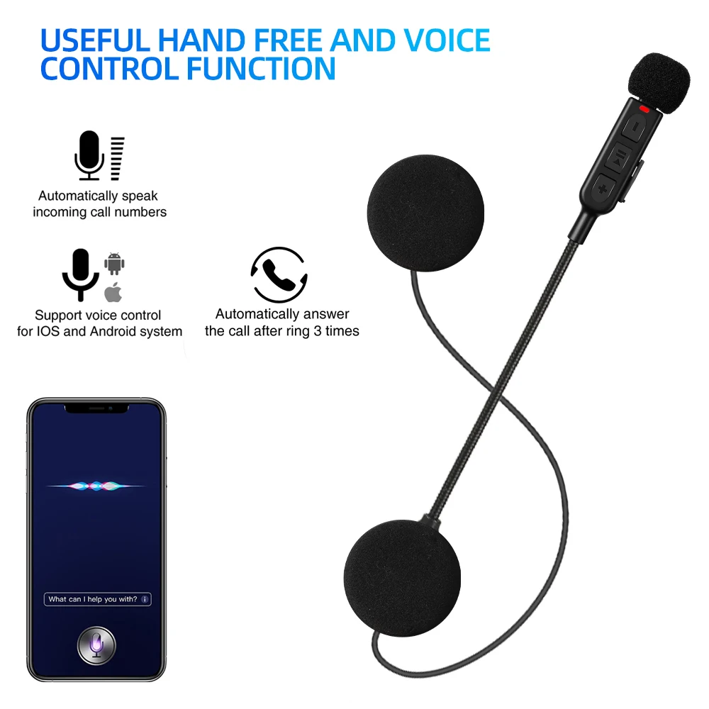 NYF BT30 motocicleta Bluetooth 5,3 auriculares estéreo Moto casco Universal auriculares llamada manos libres inalámbrica con 900mAh - imagen 4