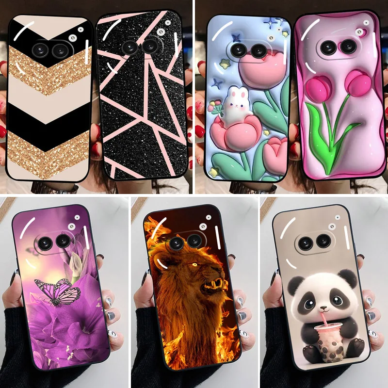 Para nada teléfono 2a funda moda Panda Fundas traseras de silicona suave para nada teléfono 1 2 2A funda de teléfono Phone1 etui Fundas bolsas