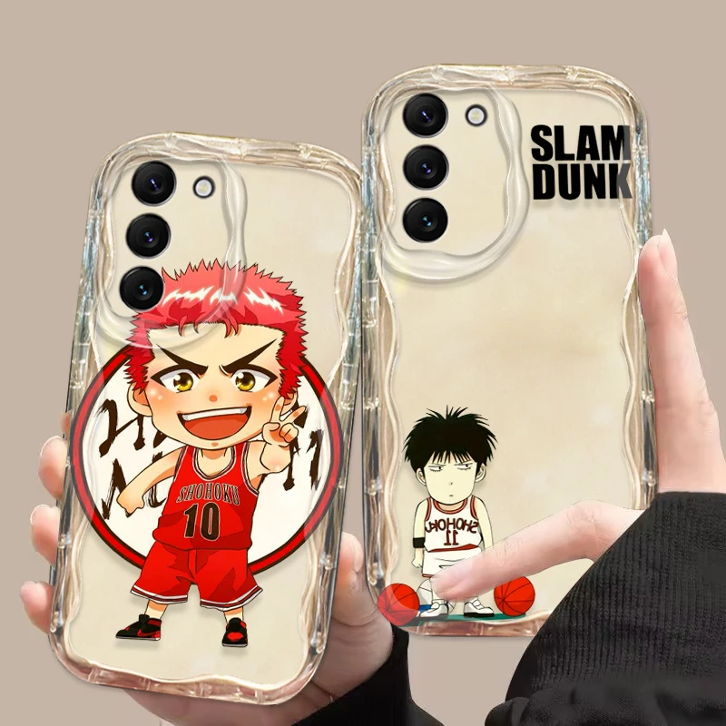 Funda de Slam Dunk para S21, S23, S24, Ultra Plus FE, A55, A35, A25, A05S, A54, A53, A52, A33, A32