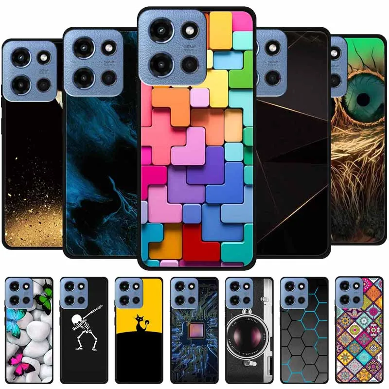 Para Moto G 2025 5G funda de lujo TPU funda trasera de silicona suave fundas de teléfono para Motorola Moto G 2025 6,7 "Protector parachoques nuevo Coque