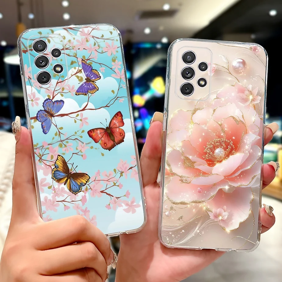 Para Samsung Galaxy A53 funda SM-A536B nueva moda cubierta pintada suave funda de teléfono delgada para Samsung A23 A33 A53 A73 5G Fundas parachoques - imagen 2