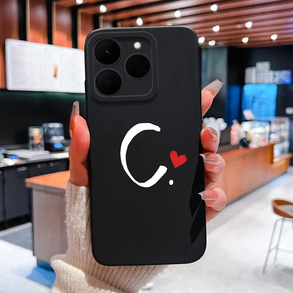 Para Realme 15T 5G Funda amor corazón letras Cámara protección a prueba de golpes suave Líquido silicona teléfono Shell para Realme15T Funda Capa - imagen 3