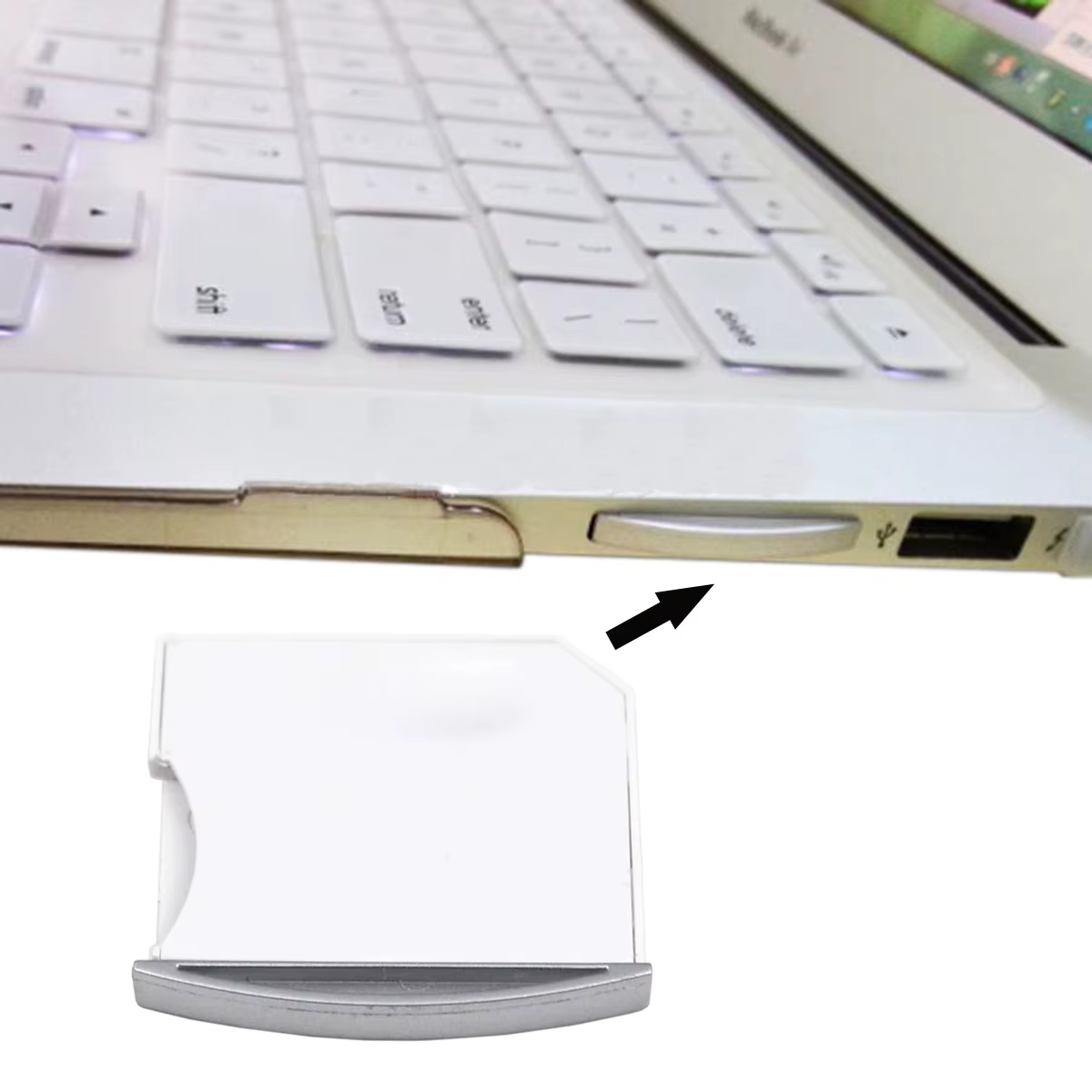 Adaptador microSD/TF a SD para MacBook Air Pro Retina USB-C rápido - imagen 5