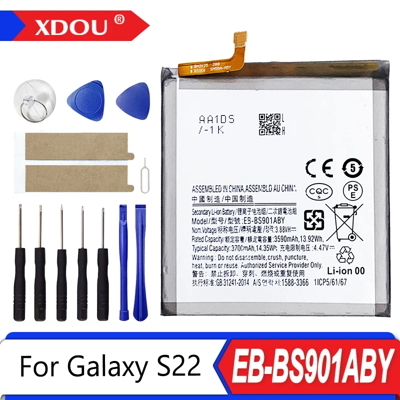 Nueva batería de repuesto de alta calidad EB-BS901ABY 3700mAh para Samsung Galaxy S22