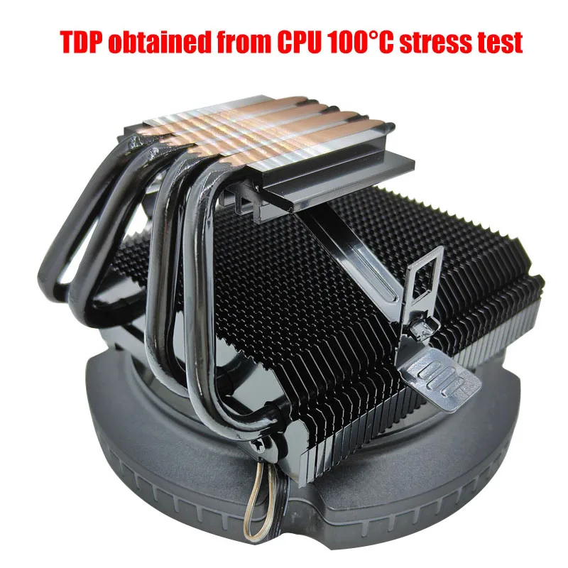 Enfriador de CPU de 4 tubos de calor, ventilador de radiador de PC de perfil bajo de 4 pines PWM de 120MM para Intel LGA 1366 1700 2011 1150 1151 X99 X79 AM5 AM3 AM4 - imagen 4