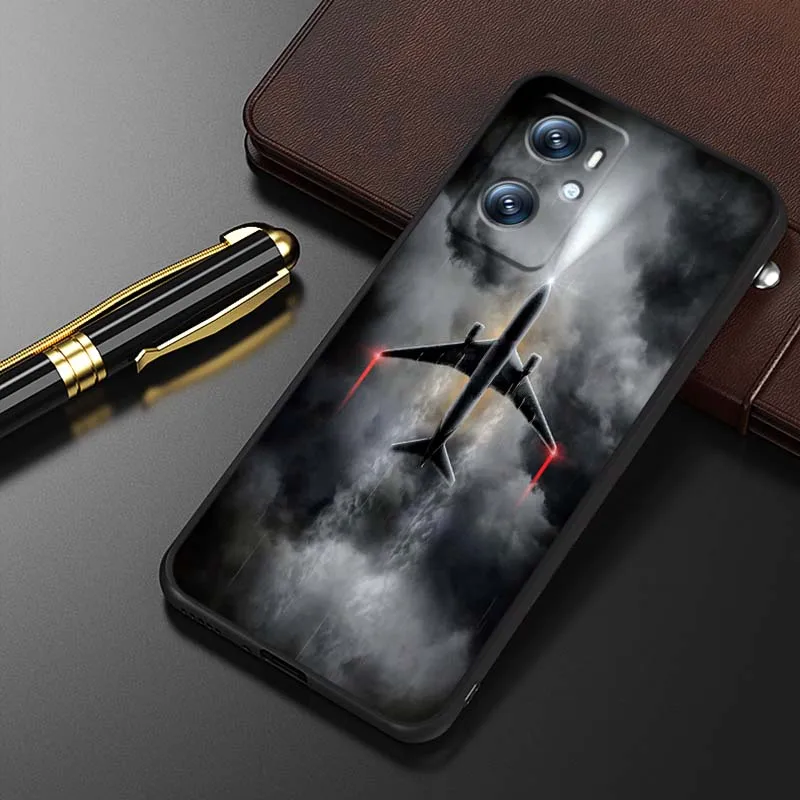 Avión Popular fresco para Xiaomi Redmi 12 13C 12C 13 10C 9T A2 9A 9C 7A Note 10S 8T 10 9 8 Pro 4G 5G funda de teléfono negra - imagen 2