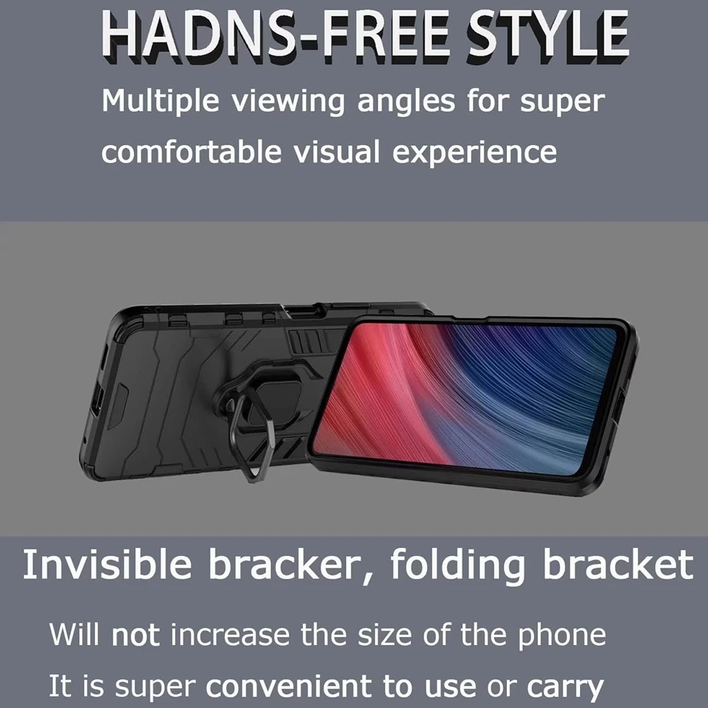 Funda con soporte magnético para Realme GT 7 Pro 5G GT7 GT 6 6T Neo6 SE, funda con soporte de anillo, Fundas Coque - imagen 3