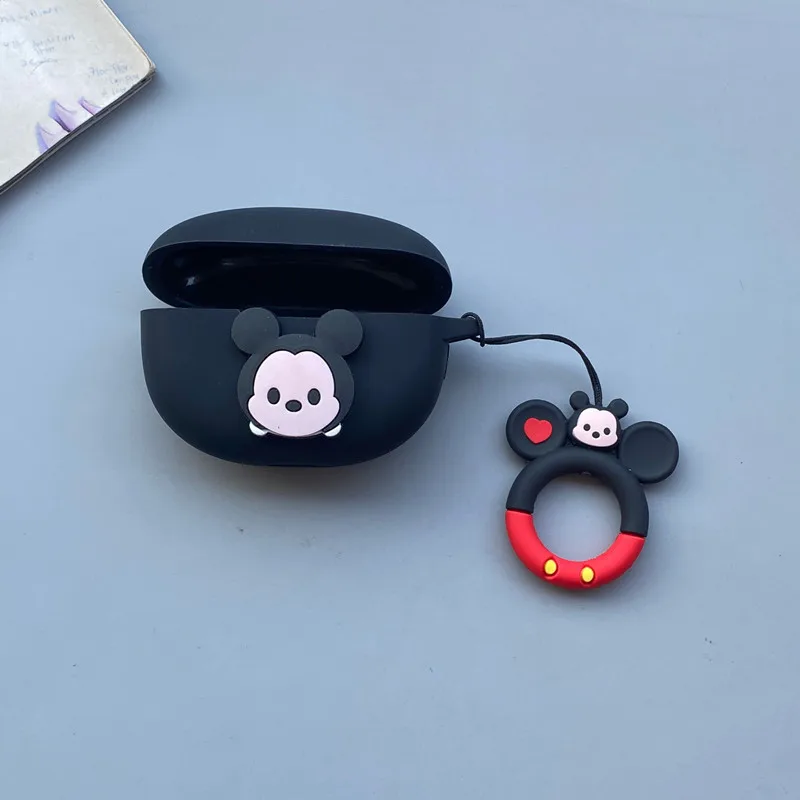 Funda de silicona con dibujos animados de Disney para auriculares Realme Buds Air 3, Minnie, Mickey, Bluetooth, cubierta protectora de carga con gancho - imagen 4