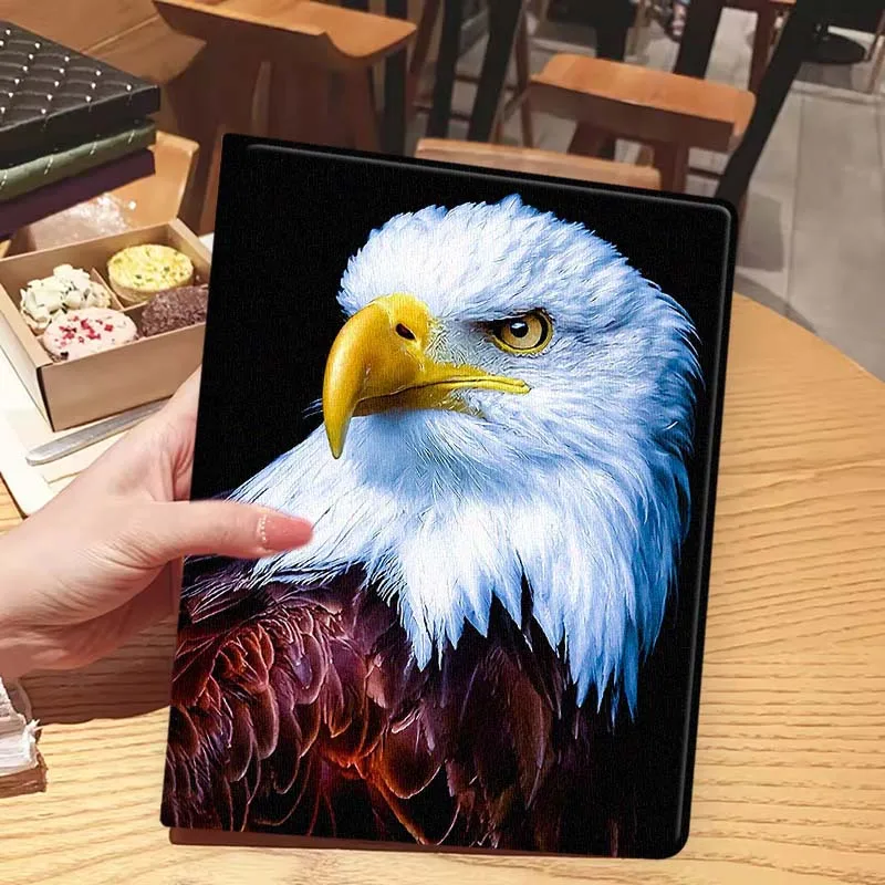 Patrón de cara de águila Animal para iPad Pro Mini 1 2 3 4 5 6 7 7ta generación 12,9 10,5 13 11 7,9 8,3 M4 pulgadas funda para tableta - imagen 5