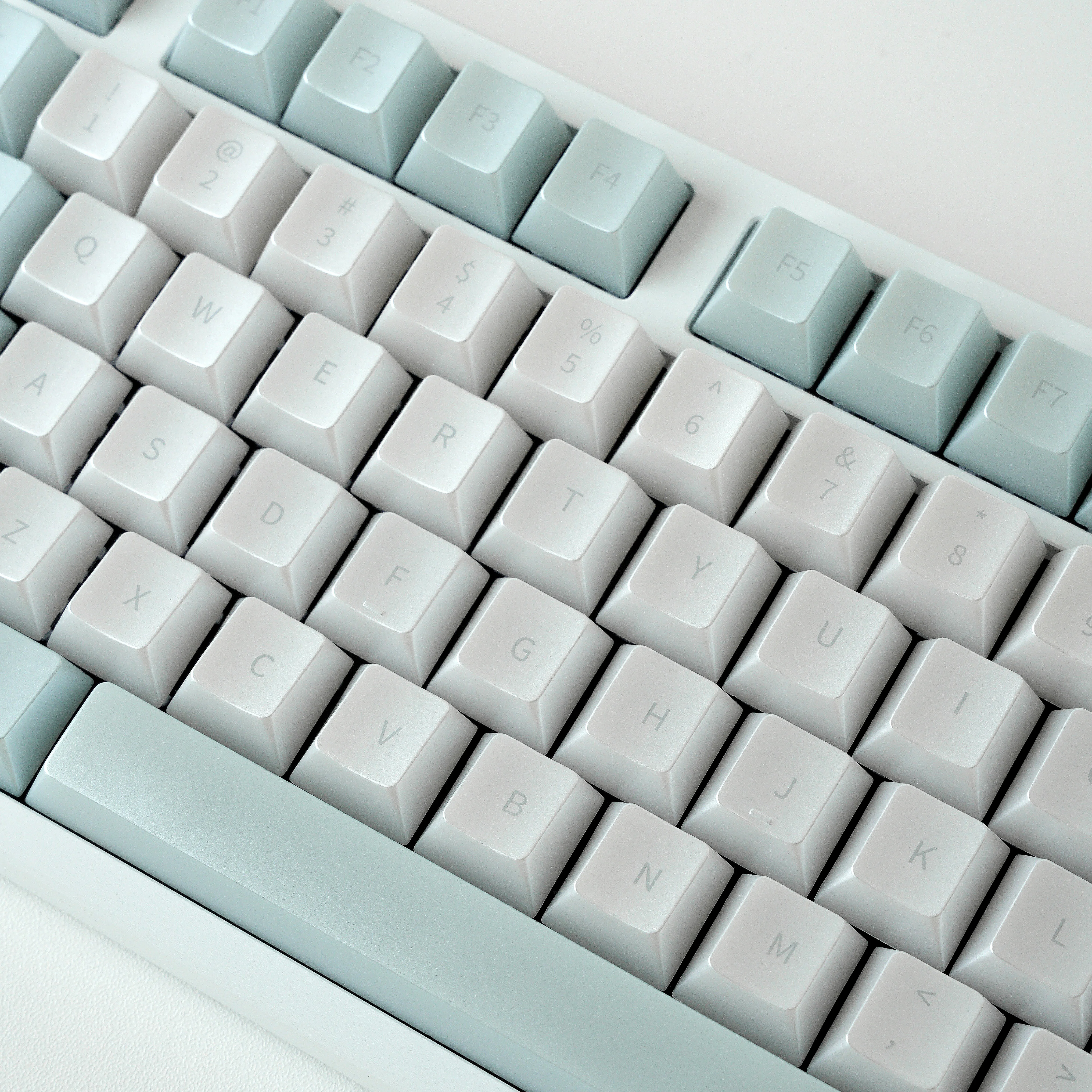Juego de teclas con tema de mar azul de cristal, tapas para teclado de PC, teclas personalizadas con perfil de cereza nacarada para accesorios de teclado mecánico - imagen 4