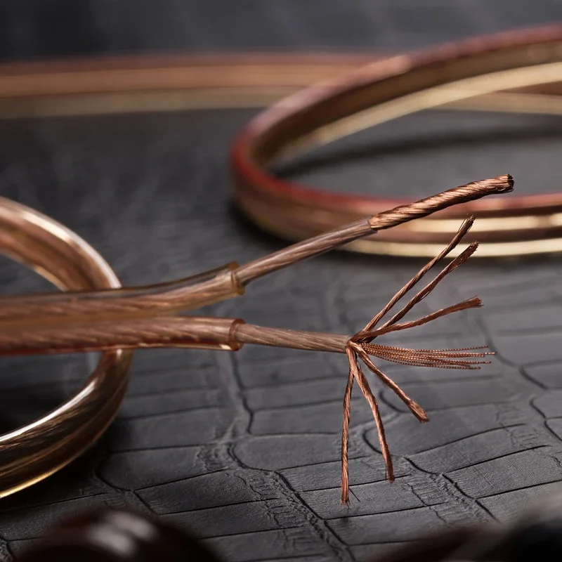 Cable de altavoz DIY, Cable de línea de Audio Hi-Fi, Cable de altavoz de cobre sin oxígeno para amplificador, sistema de cine en casa, KTV y DJ - imagen 5