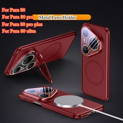 Funda Huawei Pura 80 Pro Magsafe Metal Soporte Cámara Antigolpes