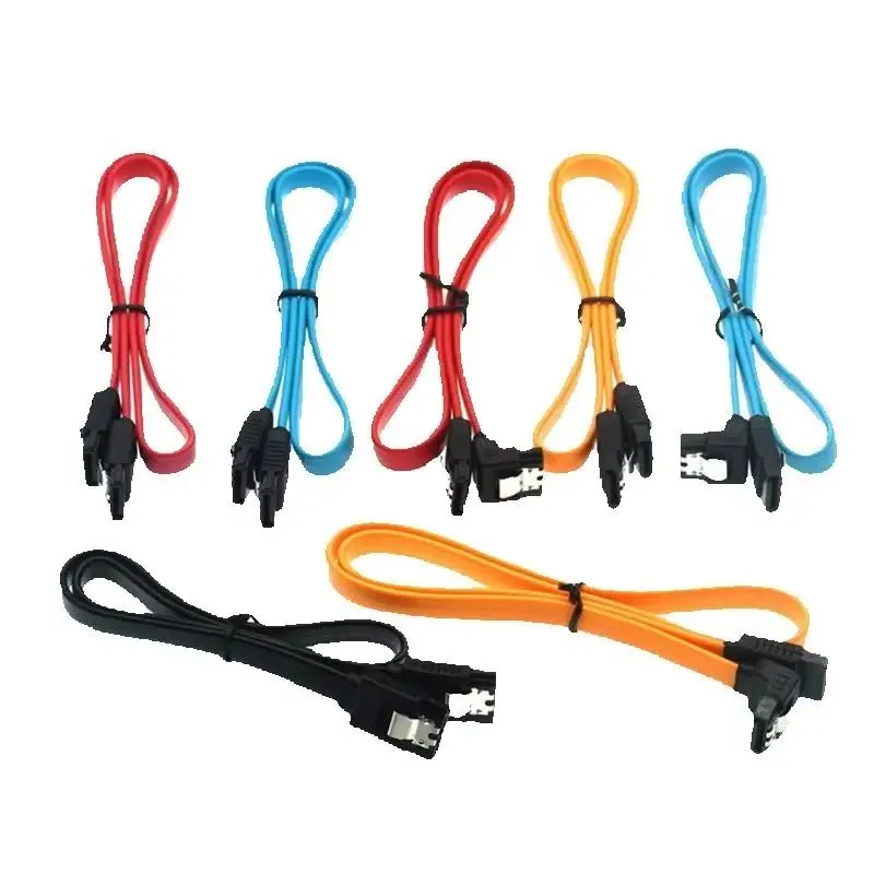 Cable SATA 3,0 SATA III 6 GB/s ángulo recto 90 grados para disco duro HDD 40cm Cable cargador de datos Cables conector