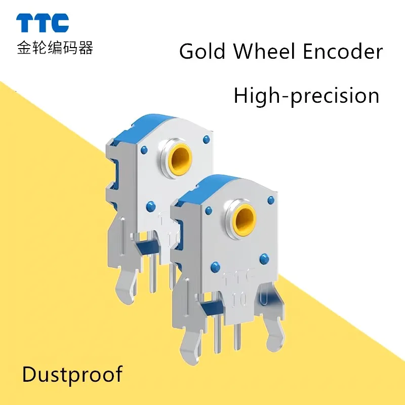 Codificador de rueda dorada de desplazamiento de ratón giratorio TTC 7/8/9/10/11/12/13/14/15/16mm con marca de orificio de 1,74mm, 20-40g para ratón de PC a prueba de polvo, 1 Uds. - imagen 3