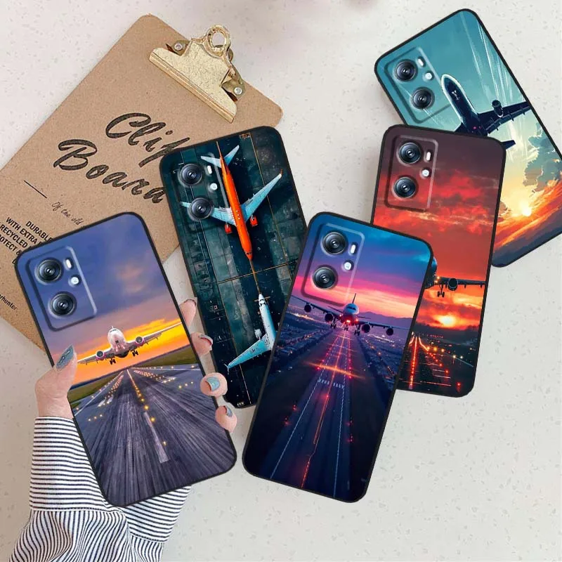 Avión Popular fresco para Xiaomi Redmi 12 13C 12C 13 10C 9T A2 9A 9C 7A Note 10S 8T 10 9 8 Pro 4G 5G funda de teléfono negra