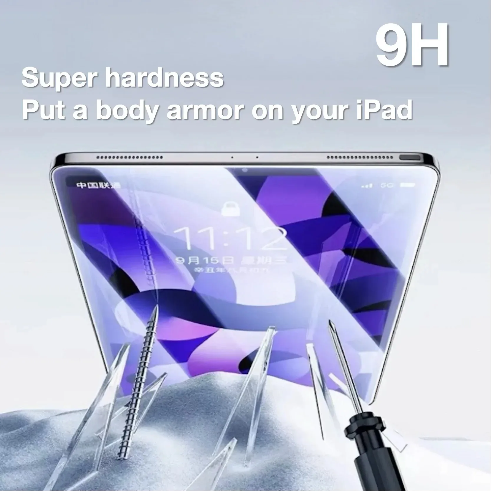 Protector de pantalla de vidrio templado para iPad Mini A17 Pro, 8,3 pulgadas, fácil de instalar, sin polvo, sin burbujas, accesorios de película - imagen 4