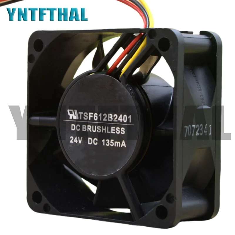 Nuevo TSF612B2401 DC24V 135MA 60x60x25MM ventilador enfriador de 3 cables - imagen 3