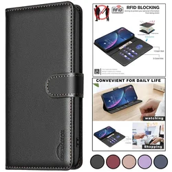Funda de cuero tipo cartera para Samsung Galaxy S25 Ultra