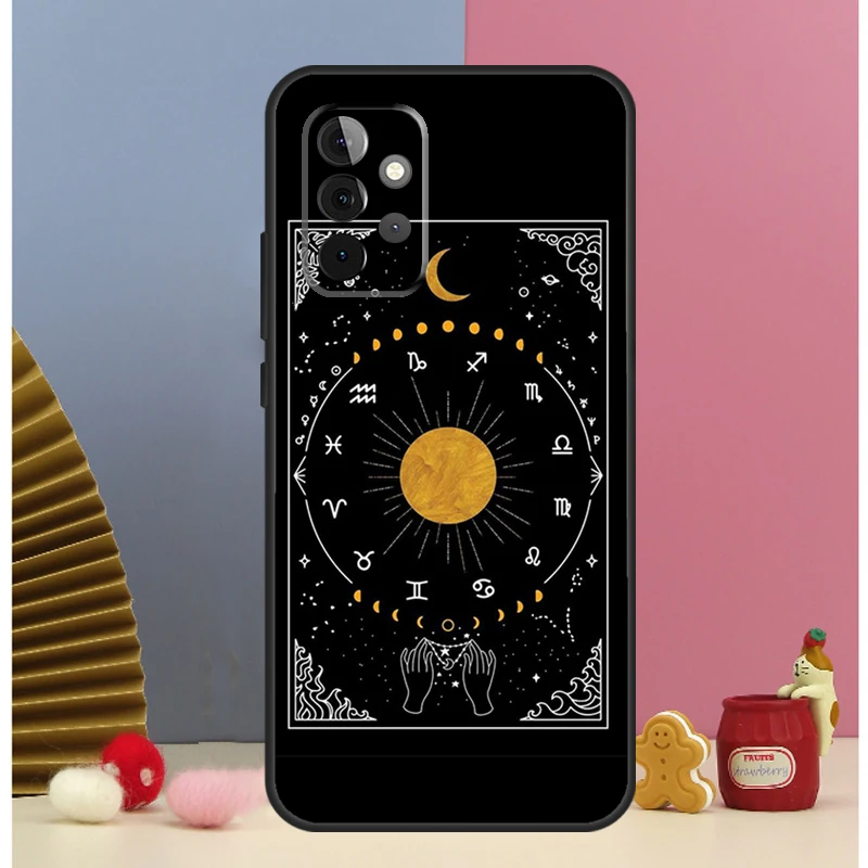 Funda de Tarot con diseño de bruja y Luna para Samsung Galaxy A53 A33 A52 A32 A22 A12 A13 A23 A51 A71 A14 A34 A54 A15 A25 - imagen 4
