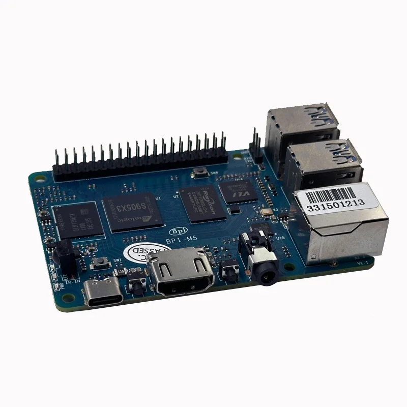 Banana PI BPI-M5 4GB LPDDR4 RAM 16GB eMMC Amlogic S905X3 Quad Core Cortex-A55 Flash Dev placa única compatible con Linux - imagen 4