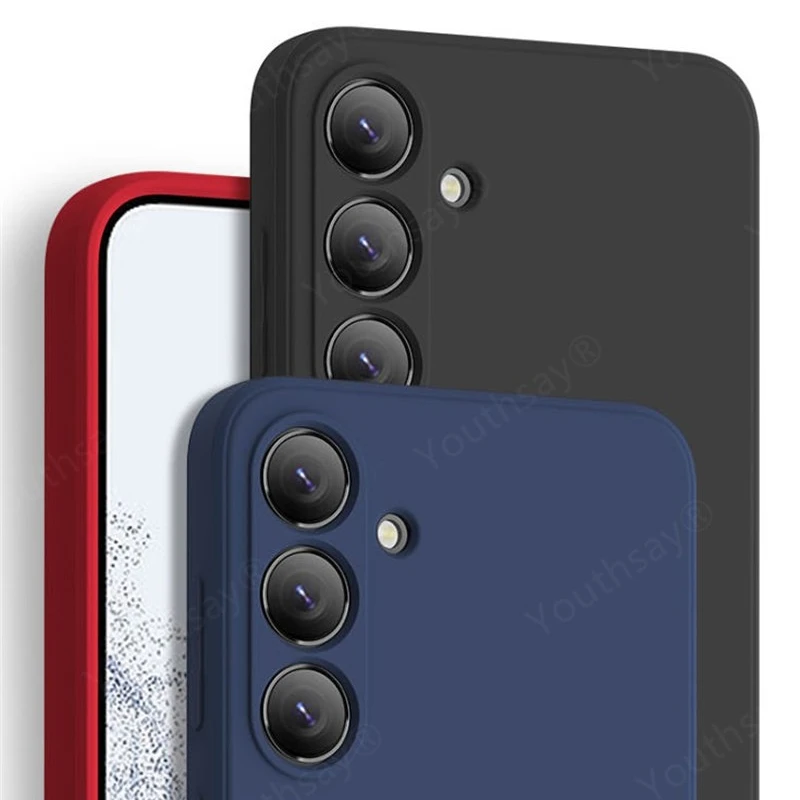 Funda de lujo para Samsung Galaxy A36 Funda Samsung Galaxy A56 A36 A26 A16 Funda Coque Funda trasera suave de silicona líquida Samsung A36