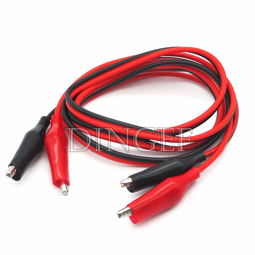 Pinzas de cocodrilo eléctricas de 1 metro, cables de prueba de bricolaje, pinzas de prueba de cocodrilo de doble extremo, cuerdas de cucaracha para multímetro - imagen 2
