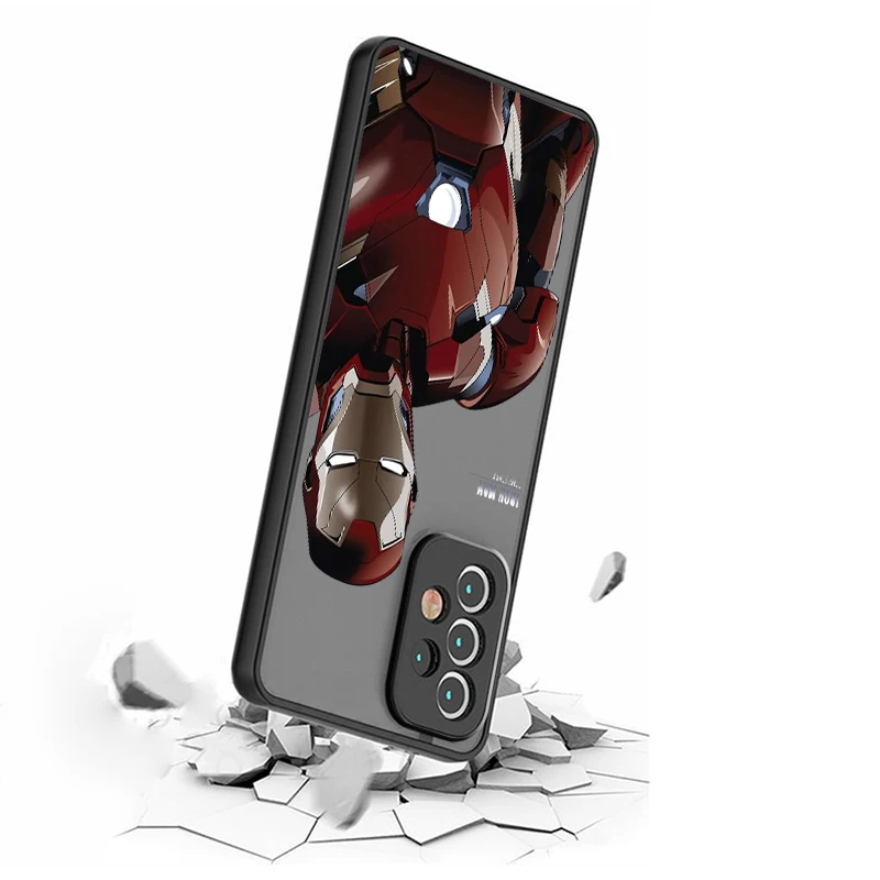 Spider Man Iron Man Thanos funda translúcida esmerilada para teléfono Samsung Note 20, A35, A03, A54, A31, A22, A34, A14, A24, A04, A55, 5G, TPU - imagen 4