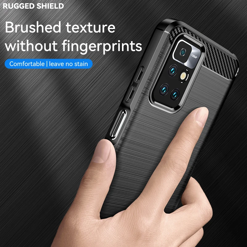 Funda de silicona suave para Xiaomi Redmi Note 11 Pro, carcasa delgada de fibra de goma TPU para Redmi Note 11 - imagen 3