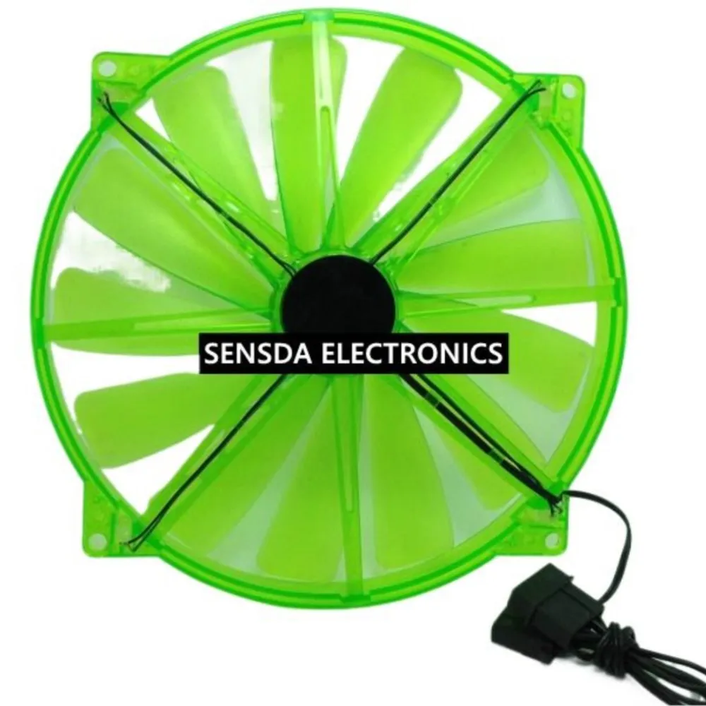 Ventilador PC 200x20mm LED silencioso para chasis de ordenador - imagen 4