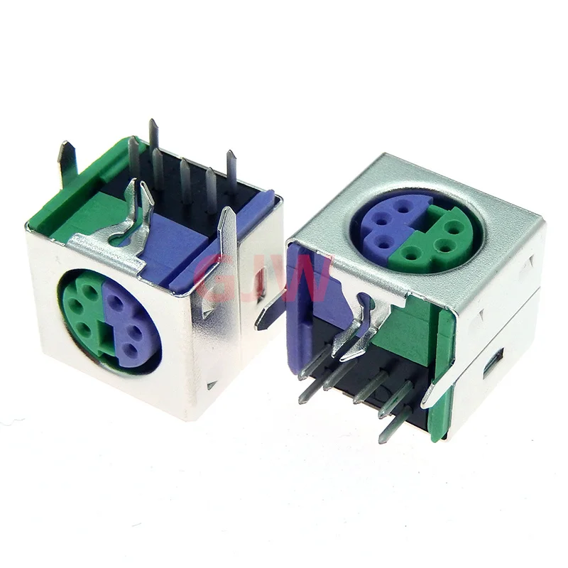 5 uds enchufe de teclado PS2 6P enchufe de ratón verde todo incluido conector de 6 pines terminal S de seis núcleos - imagen 4