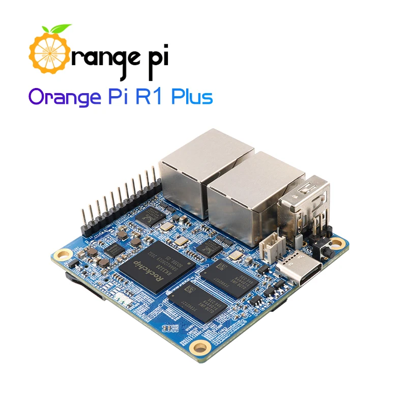 NUEVO Orange Pi R1 Plus, enrutador de viaje portátil SBC OpenWRT con doble GbE, 1GB Rockchip RK3328, compatible con sistema operativo Android 9/Ubuntu/Debian - imagen 4