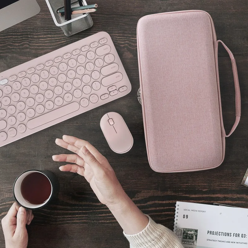 MiFuny-Bolsa de almacenamiento para teclado mecánico, bolsa de almacenamiento para ratón, estuche antipolvo portátil para organizador de teclado k380, accesorio para teclado - imagen 2