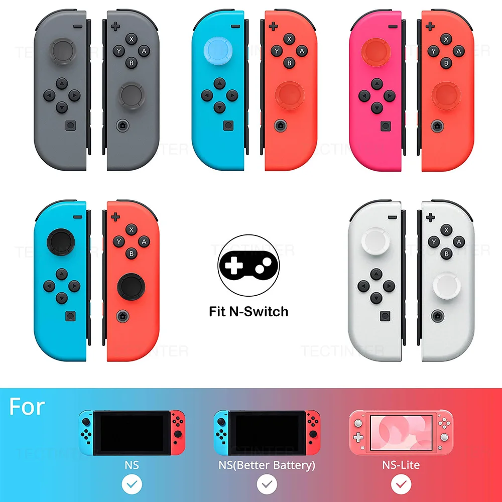 Tapas de agarre para Nintendo Switch/controlador OLED/Lite, Joystick analógico 3D, botón de cubierta de repuesto para accesorios de interruptor NS - imagen 3