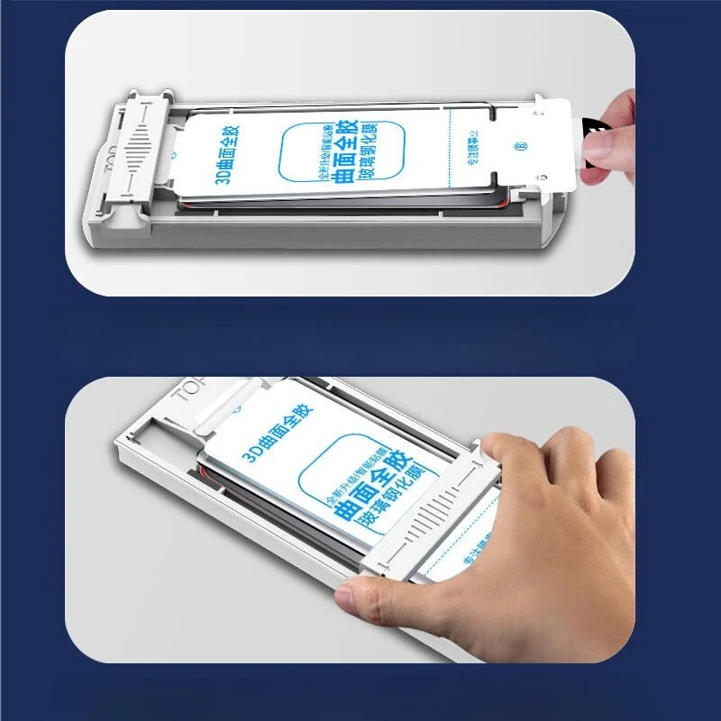 Automatic Dust Removal Full GlueTempered Glass For iPhone 16 15 Pro Max 16ProMax Dust Free Premium Film Easy Installation - imagen 5