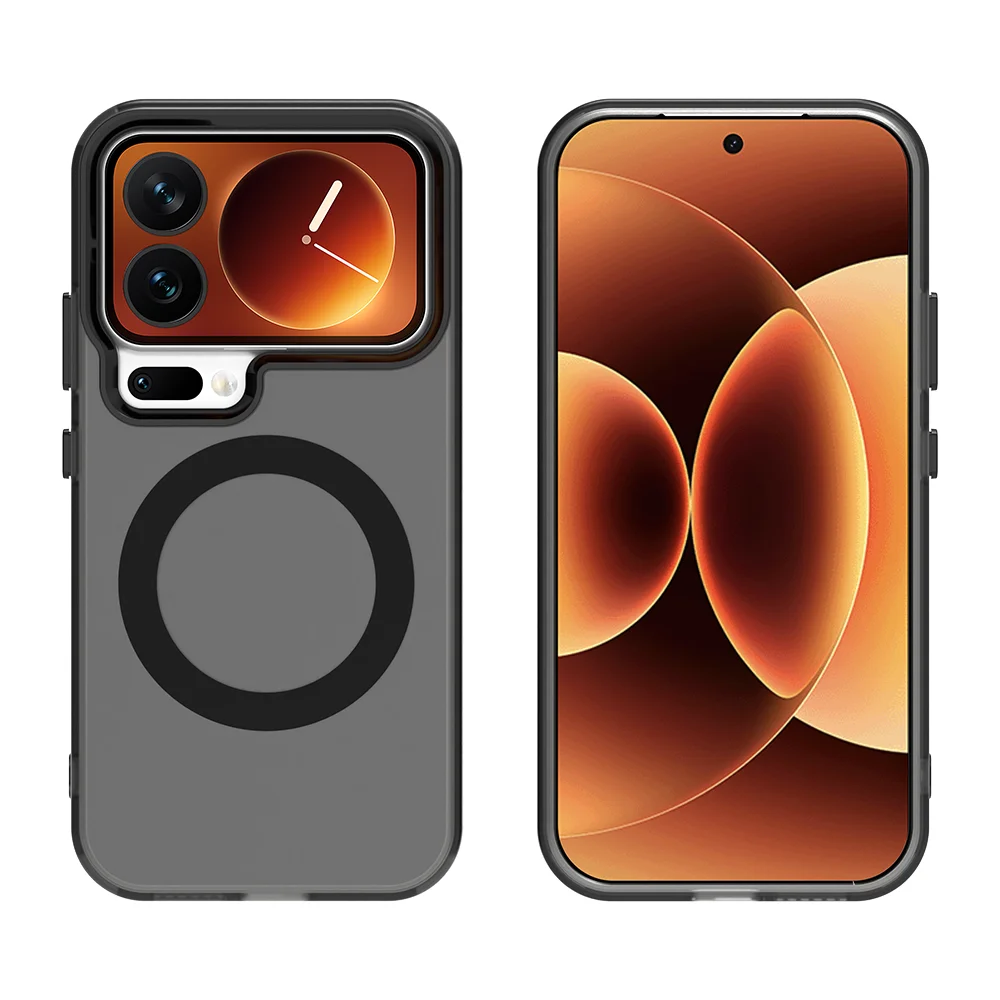 Para Xiaomi 17 Pro funda magnética de carga inalámbrica Fundas Xiaomi 17 Pro Max Coque mate translúcido cubierta de teléfono para PC Xiaomi 17 Pro - imagen 2