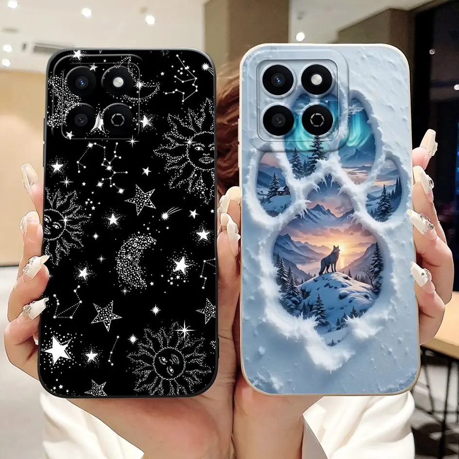 Para Honor Play 60 Plus Funda Honor X7c 5G Funda Popular Funda de silicona suave con flores para Honor 200 Smart HonorX7c ALT-LX2 X 7c Etui