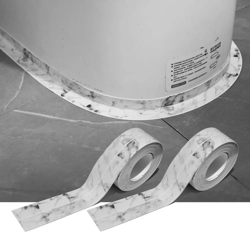 Cinta de calafateo a prueba de moho, sellador decorativo de azulejos de ducha para encimera, tira selladora autoadhesiva colorida para cocina