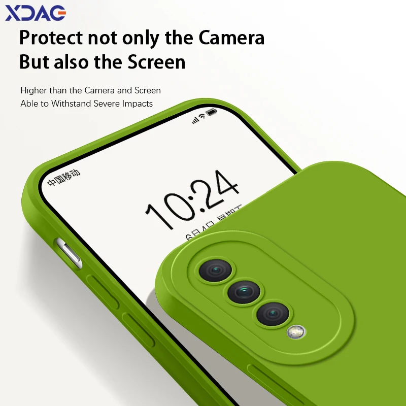 Funda de teléfono de silicona líquida cuadrada con Ojos de Ángel para Huawei Nova 10Z 10 Pro Z, protector de cámara suave a prueba de golpes, cubierta trasera Nova10Pro - imagen 4