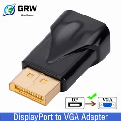 Adaptador Convertidor DisplayPort a VGA Macho-Hembra Full HD 1080P