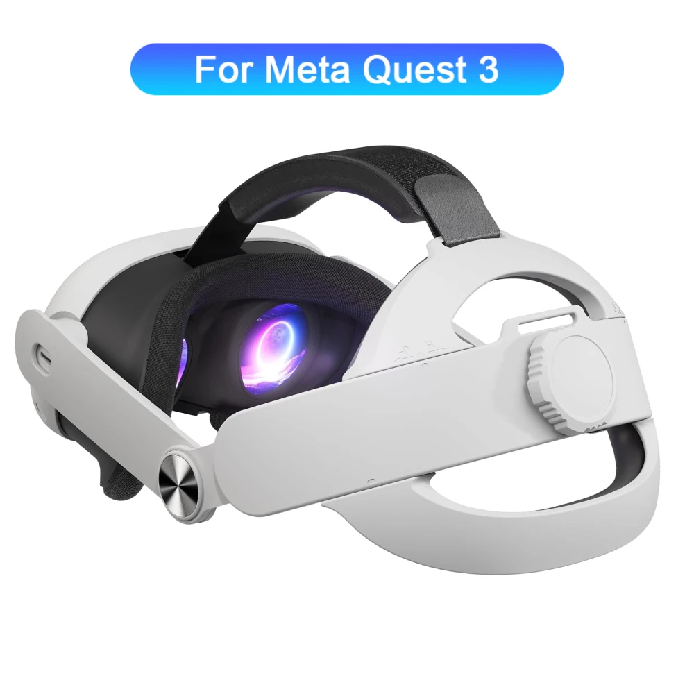 Correa de cabeza ajustable para Quest 3 Elite, repuesto de cojín suave, accesorios mejorados para Meta Quest 3