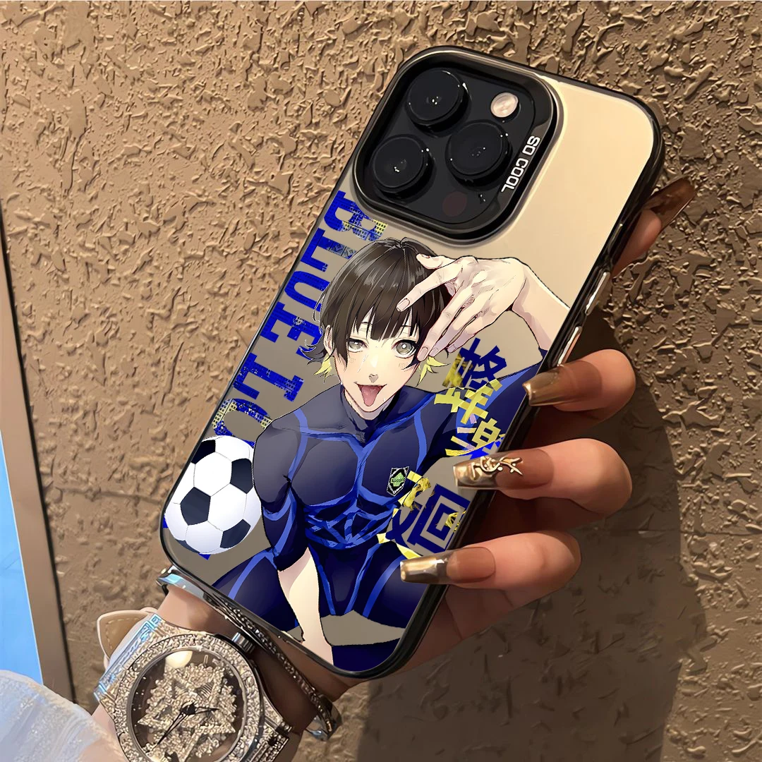 Funda de bloqueo azul de Anime japonés para Samsung A73, A72, A55, A54, A53, A35, A34, A33, A32, A30, A24, A23, A22, A14, A05, 4G, 5G, cubierta mate a prueba de golpes - imagen 3