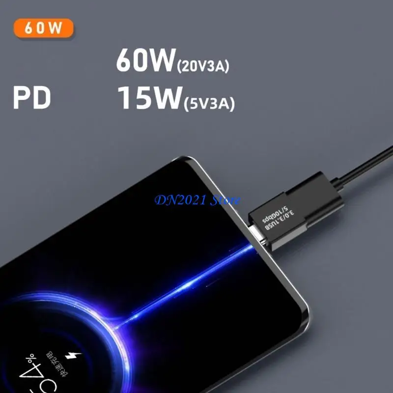 F3ke USB C a USB3.1 Adaptador Cargador Conecte varios dispositivos USB a las interfaces Tipo C - imagen 2