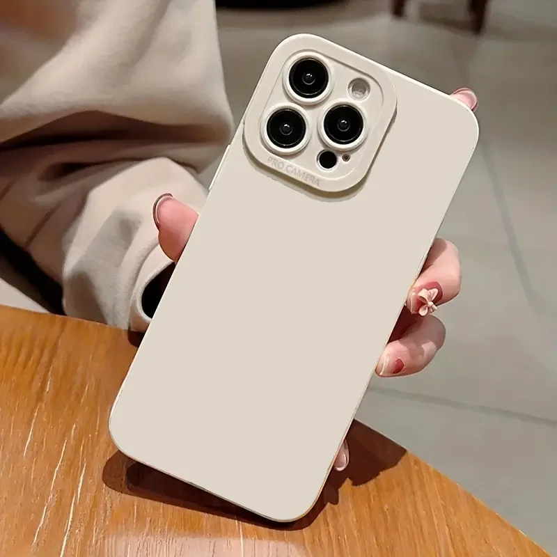 Funda de teléfono de silicona mate a prueba de golpes para iPhone, 11, 12, 13, 14, 15 Pro Max, XS, X, XR, 7, 8 Plus, SE 3, 2022 - imagen 4