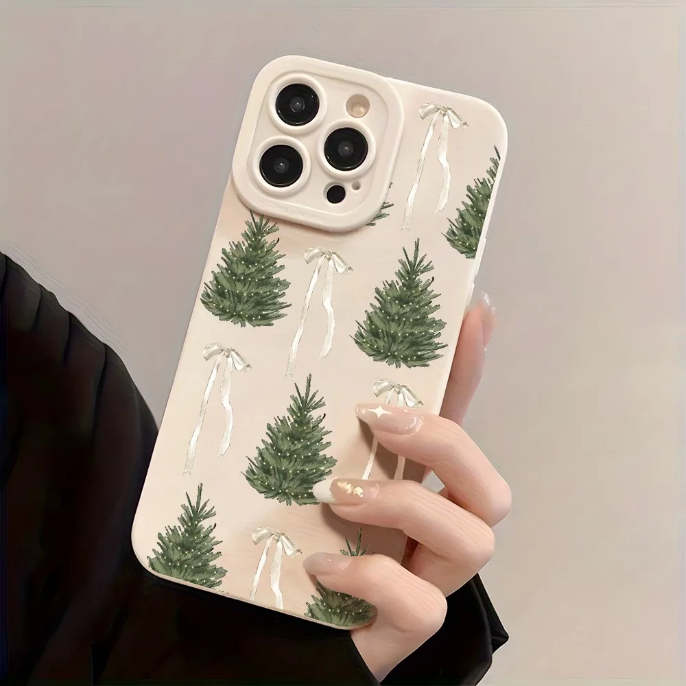 Funda de teléfono con diseño de lazo de árbol de Navidad para Xiaomi Mi 11 Lite 5G 15T 14T 13T 12T 14 Poco X7 X6 X5 F6 F7 M6 Pro F5 cubierta suave de caramelo - imagen 3