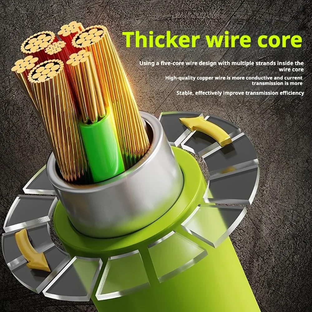 Cable USB tipo C PD 240W, cargador de teléfono móvil de carga rápida, Cable de datos para iPhone, Samsung, Xiaomi, Huawei, Cable rápido USB C a USB C - imagen 4