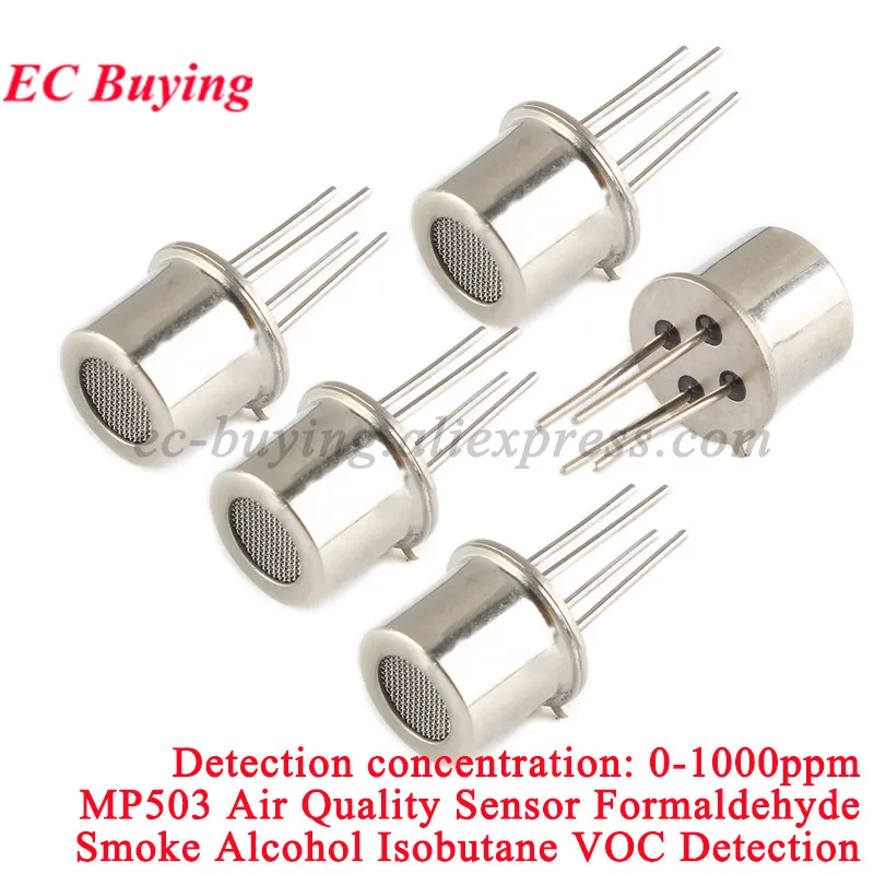 Módulo Sensor de Gas de calidad del aire MP503, 5 uds., contaminación, olor, Alcohol, humo, detección metanal Iso-butano para purificador de aire de vehículo