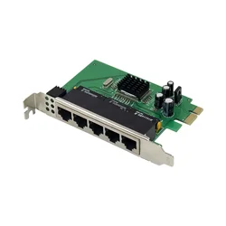 PCIe Fast Ethernet 10/100Mbps placa de interruptor IC Plus IP175 chipset 5 puertos RJ45 interruptor de red tarjeta lan